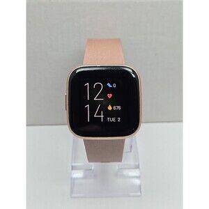 Fitbit Versa 2 Smartwatch Pink 40mm Alexa WR50M Always On Display No Charger